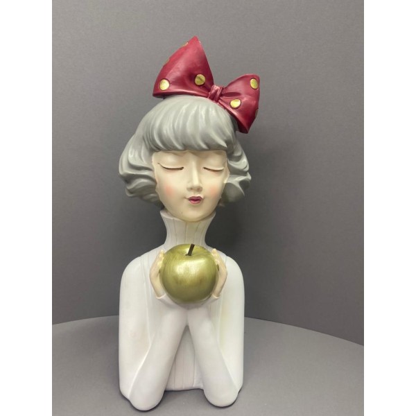 Ozdobna figurka - Kobieta ze złotym jabłkiem